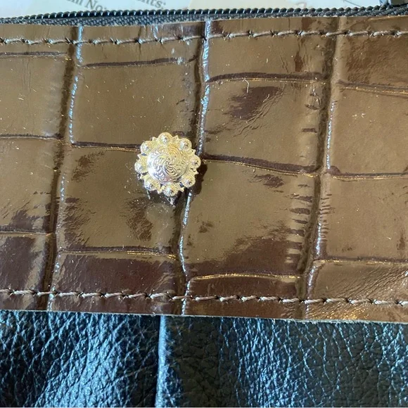 Lot of 2 Leather Marble Hip Bags Tan & Black with Clip - NWT - Woman Owned Co - Picture 8 of 12